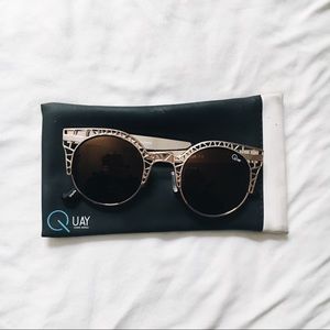 Quay Rosegold Geometric Fleur Sunglasses